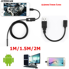 Android USB Endoscope 5.5MM Lens 1m/2m/5m Soft Snake Wire OTG Borescopes Camera Support Phone PC Tablet Inspection Camera 2024 - buy cheap