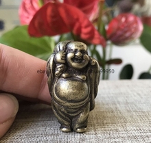 Amuleto de Buda Maitreya de latón de cobre puro chino, estatua colgante, A18 2024 - compra barato