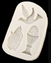 Molde de silicone da paz pombos, molde de silicone para fondant decoração de bolo, molde para confeitaria 2024 - compre barato