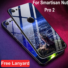 Чехол для Smartisan Nut Pro 2 Чехол из закаленного стекла + чехол с мягкими краями 5,99 ''для Smartisan Nut Pro2 pro2 стеклянный чехол для телефона 2024 - купить недорого