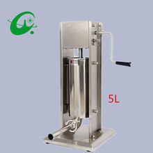 Stainless steel Vertical Commercial horizontal Sausage Stuffer Filler Machine Manual 5L enema machine sausage filler 2024 - buy cheap