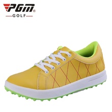 Zapatos de Golf de cuero suave para mujer, zapatillas deportivas transpirables con cordones, antideslizantes y cómodas, AA10097 2024 - compra barato
