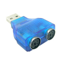 2 uds PS2 teclado y ratón USB a USB conversor adaptador divisor 02 #319 2024 - compra barato