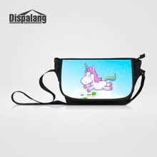 Women Messenger Bag Satchel Cute Animal Unicorn Cavnas Crossbody Schoolbags For Teenage Girls Custom Cartoon Travel Shoulder Bag 2024 - buy cheap