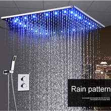 Luxury Rain Shower System  Modern Shower Faucets 20 Inch Rain And Mist Massage Shower Panel Thermostatic Led Shower Set / Mixer 2024 - buy cheap