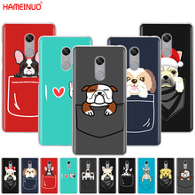 Hameinuo bulldog capa de bolso para cachorro adorável xiaomi redmi 5 4 1 1s 2 3 3s pro plus redmi note 4 4x 4a 5a 2024 - compre barato