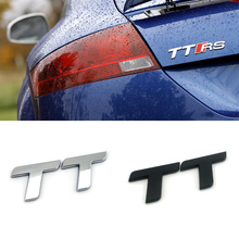 3D наклейка для стайлинга автомобиля, логотип ABS TT, эмблема корпуса, задняя наклейка для автомобиля для Audi TT 2024 - купить недорого