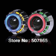 2pcs 2.5" projector headlight lens GS11 Bi-Xenon HID + Projector Lens Kit  Double Angle Eyes and devil eyes 2024 - купить недорого