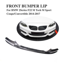 Car Accessories Carbon Fiber Front Bumper Lip Chin Spoiler Apron for BMW 2Series F22 M Tech M Sport Coupe Convertible 2014-2017 2024 - buy cheap