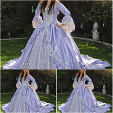 Vestido victoriano de la guerra Civil de los años 1860, vestidos hechos por el cliente, Scarlett, Disfraces para teatro, V-441 renacentista 2024 - compra barato