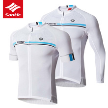 Santic Cycling Jersey Men Pro Team MTB Road Bike Bicycle Jersey Summer Breathable Anti-sweat Cycling Clothing Maillot Ciclismo 2024 - buy cheap