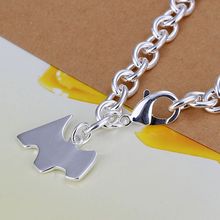 H271 Silver Plated bracelet, Silver Plated fashion jewelry Dog tags thick bracelet /aheaiyla btoakkva 2024 - buy cheap