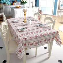 Modern Snowflake Table Cloth Thicken Soft Table Cover Home Christmas Decor Tablecloth Background Cloth Manteles Toalha De Mesa 2024 - buy cheap