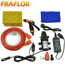 Fraflor-lavadora eléctrica autocebante de alta presión para coche, lavado de coches bomba para de 12V, limpiador con adaptador de 220 a 12V 2024 - compra barato