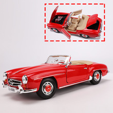 Modelo de brinquedo de carro de liga fundida 1:18, para benz 1955, 190sl, com controle de volante, caixa original 2024 - compre barato