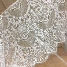 3 м/лот кружевная ткань для свадебных торжеств с отделкой в белом цвете, гребешок кружево для свадебной вуали накидка Болеро в винтажном стиле 2024 - купить недорого