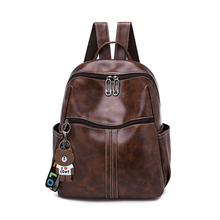 Casual Back Pack Bags PU Leather Backpack Women School Bags For Teenagers Girls Luxury Small Backpacks Feminine Mochila 2021 New 2024 - buy cheap