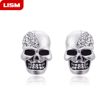 Punk Retro Skull Head Ear Piercing Studs Earrings Titanium Steel Ear Ghost Studs Personality Jewelry Gift 2024 - buy cheap