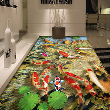 Papel tapiz Mural autoadhesivo estilo chino, carpa de loto, para sala de estar, cocina, baño 2024 - compra barato