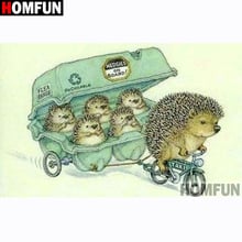 HOMFUN Full Square/Round Drill 5D DIY Diamond Painting "Cartoon hedgehog" Embroidery Cross Stitch 5D Home Decor A01186 2024 - buy cheap