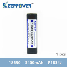 1 pcs KeepPower 3400mAh 18650 batteries protected li-ion rechargeable battery 3.7V P1834J drop shipping original japan cell 2024 - buy cheap