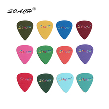 SOACH 10pcs 3 kinds of thickness new brand guitar picks bass Pure color   pictures quality print pick Guitar accessories 2024 - buy cheap