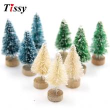 15PCS Mini Christmas Tree Small Pine Tree DIY Trees Placed In The Desktop Home Decor Christmas Party Decoration Kids Gift 2024 - buy cheap