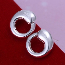 Fashion silver plated Earring for Women 925 jewelry silver plated For Women Tai Chi Earrings E056 /RGVOKLEBE056 2024 - buy cheap