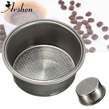 Arshen-cesta de filtro de café y té de acero inoxidable plateado, 2 tazas de capacidad, 51mm, cesta de filtro no presurizado 2024 - compra barato