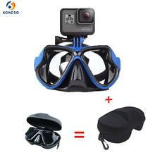 Diving Mask Scuba Snorkel Professional Underwater Waterproof Swimming Goggles + Diving Mask Glasses Case For GoPro Xiaomi Camera 2024 - buy cheap