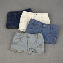 Calças curtas e longas calças de brim roupas para 1/4 bjd sd xinyi boneca 45-50cm, bjd roupas 1/4 2024 - compre barato