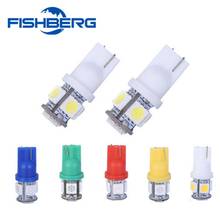 FISHBERG 4pcs T10 5050 5 SMD 6 Colors Auto LED 194 168 W5W Car Side Wedge Door Tail Light Lamp Bulb for Ford Car Styling 2024 - buy cheap