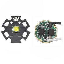 CREE Single-morrer XM-L T6 10 W LED White Light Emitter Bulb 20mm PCB + DC3.7V Motorista 2024 - compre barato