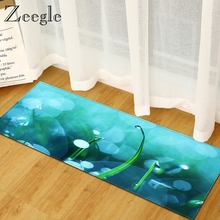 Zeegle-Felpudo con diseño de hierba, alfombra antideslizante para cocina, sala de estar, baño, entrada de casa, pasillo, cocina 2024 - compra barato