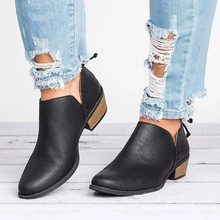 Botines de piel sintética para mujer, zapatos Oxford con plataforma, planos, puntiagudos, talla 34 ~ 43 2024 - compra barato