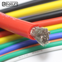 EClyxun-cable de silicona 6 AWG, 1 metro, 6 AWG, 6 #, cables de gel de cuerda, Conductor de piojos 3200/0, 08mm AWG 6, cable de cobre estañado de alta temperatura 2024 - compra barato