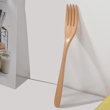 Colher de madeira garfo de bambu cozinha utensílios de cozinha ferramentas de sopa-colher de chá utensílios de mesa garfo de madeira alta qualidade venda quente dropshipping 18 2024 - compre barato
