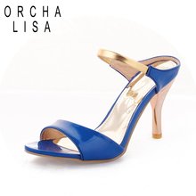 ORCHA LISA  Women Sandals Sexy High Heels  Open Toe Platform Summer Slingbacks office slip on sandals chaussure femme size 43 2024 - buy cheap