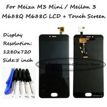 Black LCD+TP 5 inch For Meizu M3 Mini / Meilan 3 M688Q M688C LCD Display + Touch Screen Digitizer Assembly Replacement + Tools 2024 - buy cheap