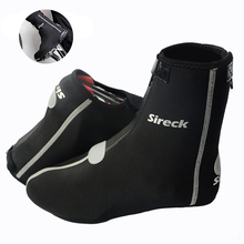 Чехол для спортивной велосипедной обуви Sireck, водонепроницаемый, ветрозащитный, для пешего туризма, утолщенный, зимний, теплый, для шоссейного велосипеда, для велосипедной обуви, чехлы для обуви 2024 - купить недорого