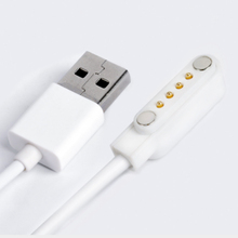 Elistoop-Cable de carga USB 2,0 macho a 4 pines Pogo, Cable de Cable cargador magnético para reloj inteligente GT88 GT68 KW08 KW18 KW99 2024 - compra barato