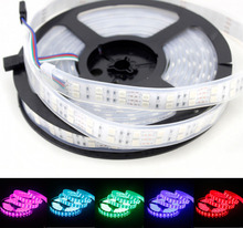 5M Double Row SMD5050 RGB flexible Strip light 600Led IP67 Silicone ribbon Waterproof DC 12V 120LED/Meter Home Bar Car decor-RGB 2024 - buy cheap