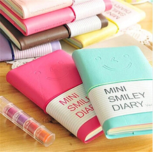 Mini Cute Color Paper Smiley Journal Notebook Kawaii Cartoon Hardcover Diary Notepad School Supplies 2024 - buy cheap