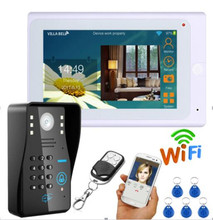7 Inch Touch Screen WIFI  Video Door Phone Password/ID Card/Remote Control Open Lock Access Control System 2024 - buy cheap