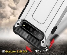 Capa traseira dupla camada para samsung galaxy, para s10, s10, s10 +, s10 plus, 5g 2024 - compre barato