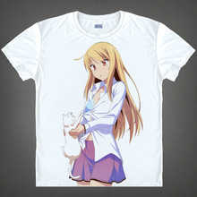 Sakurasou-camiseta para cosplay, animal de estimação, kawaii, anime japonês, camisa, manga, fofo, desenho, shiina mashiro, 37179321488, camisetas, 541 2024 - compre barato