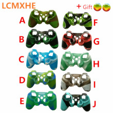 (10pc) Camouflage Soft Silicone Rubber Case Cover For PlayStation Dualshock 3 PS3 Slim Controller Skin +20 ThumbStick Grips Caps 2024 - buy cheap