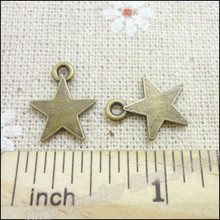 34 Uds encantos estrellas colgante brillante bronce antiguo de aleación de zinc ajuste pulsera collar DIY hallazgos de joyería de metal 2024 - compra barato
