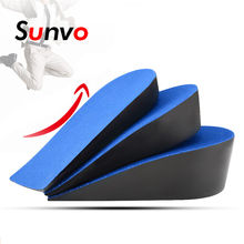 Sunvo Increasing Half Insole Invisible Heighten Heel Insert Sports Shoes Pad Taller Height Increase Inserts Soles for Men Women 2024 - buy cheap