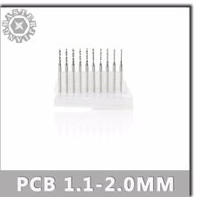 PCB mini Drill Bits 1.1mm to 2.0mm 10 Pcs Tungsten Steel Carbide drill bit for CNC Machine Print Wood Circuit Board. 2024 - buy cheap